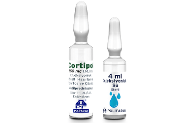CORTIPOL 250 MG I.M./I.V. раствор для инъекций HAZIRLAMAK ICIN порошок VE COZUCU (1 ампулы + 1 ENJEKSIYONLUK SU ICEREN ампулы)