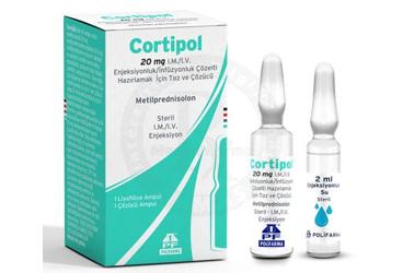 CORTIPOL 20 MG I.M./I.V. ENJEKSIYONLUK/раствор для инфузий HAZIRLAMAK ICIN порошок VE COZUCU