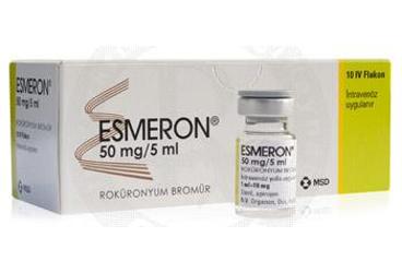 ESMERON 50 MG/5 ML IV ENJEKSIYON ICIN SOLUSYON ICEREN 10 флакон