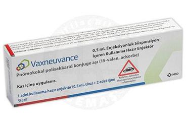 VAXNEUVANCE 0,5 ML ENJEKSIYONLUK суспензия ICEREN готовый к применению шприц-ручка (1 ADET, 2 İĞNELİ)