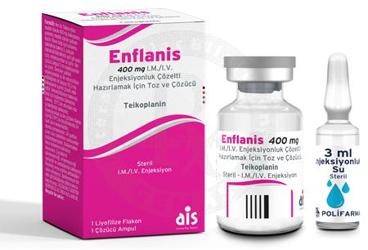 ENFLANIS 400 MG IM/IV раствор для инъекций HAZIRLAMAK ICIN порошок VE COZUCU (1 флакон+1 COZUCU ампулы)