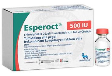 ESPEROCT 500 IU раствор для инъекций HAZIRLAMAK ICIN порошок VE COZUCU (1 флакон)