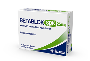 BETABLOK SDK 25 MG KONTROLLU SALIMLI 20 таблетки покрытые оболочкой