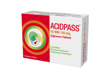 ACIDPASS 10 MG/800 MG/165 MG 12 жевательные таблетки