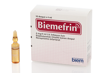 BIEMEFRIN 4 MG/4 ML внутривенная инфузия ICIN раствор для инъекций ICEREN 10 ампулы