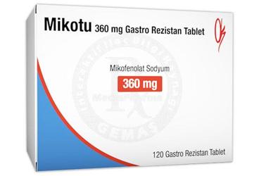 MIKOTU 360 MG GASTRO REZISTAN таблетки (120 таблетки)