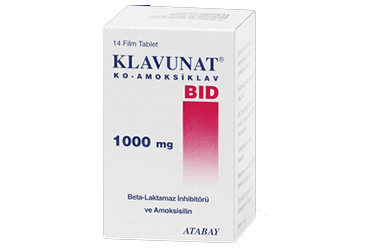 KLAVUNAT BID 1GR 14 таблетки