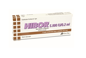 HIBOR 5000 IU/0,2 ML готовый к применению 2 ENJEKTÖR