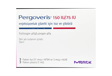 PERGOVERIS 150 IU/75 IU раствор для инъекций İCİN порошок VE COZUCU (3 флакон)