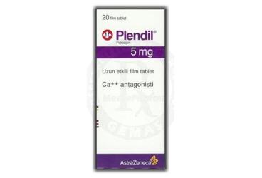 PLENDIL 5 MG UZUN ETKILI 20 таблетки покрытые оболочкой