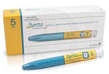 BYETTA 5 µG/20 µL SC готовый к применению DOLU ENJ. KALEMI ICINDE COZELTI 1,2 ML — фото упаковки
