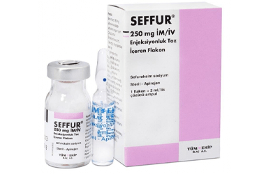 SEFFUR 250 MG/IV порошок для инъекций İÇEREN флакон