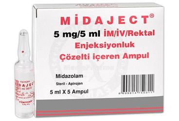 MIDAJECT 5 MG/5 ML IM/IV/REKTAL COZELTI ICEREN 5 ампулы