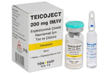 TEICOJECT 200 MG IM/IV раствор для инъекций HAZIRLAMAK ICIN порошок VE COZUCU