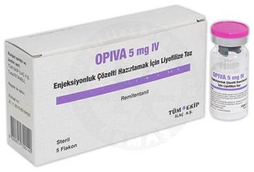 OPIVA 5 MG IV раствор для инъекций HAZIRLAMAK ICIN лиофилизированный порошок (5 ADET)