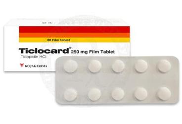 TICLOCARD 250 MG 30 таблетки покрытые оболочкой