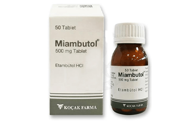 MIAMBUTOL 500 MG 50 таблетки — фото упаковки
