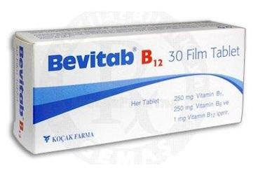 BEVITAB B12 250 MG/250 MG/1 MG ΡΠ°Π±Π»Π΅ΡΠΊΠΈ ΠΏΠΎΠΊΡΡΡΡΠ΅ ΠΎΠ±ΠΎΠ»ΠΎΡΠΊΠΎΠΉ (30 ΡΠ°Π±Π»Π΅ΡΠΊΠΈ ΠΏΠΎΠΊΡΡΡΡΠ΅ ΠΎΠ±ΠΎΠ»ΠΎΡΠΊΠΎΠΉ)