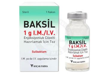 BAKSIL 1 G I.M./I.V. раствор для инъекций HAZIRLAMAK ICIN порошок (1 флакон)