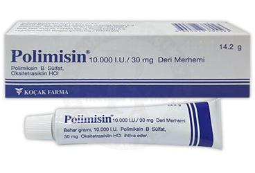 POLIMISIN 10.000 IU/30 MG DERI мазьI, (14,2 G)