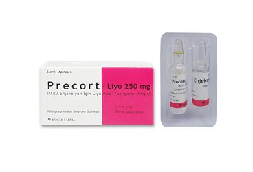 PRECORT-LIYO 250 MG IM/IV ENJEKSIYON ICIN лиофилизированный порошок ICEREN ампулы