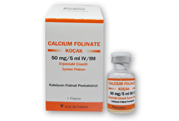 CALCIUM FOLINATE-KOCAK 50 MG/5 ML ENJEKTABL SOLUSYON ICEREN 1 флакон