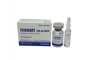 TEKOSIT 200 MG IM/IV лиофилизированный порошок İÇEREN 1 AMPÜL