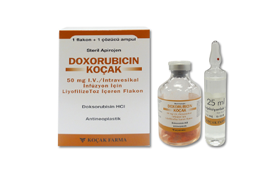 DOXORUBICIN KOCAK 50 MG IV/INTRAVESIKAL INFUZYON ICIN лиофилизированный порошок ICEREN 1 FLK+1 AMP