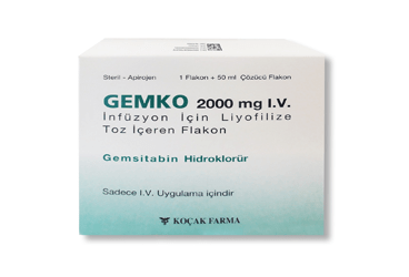 GEMKO 2000 MG внутривенная инфузия ICIN лиофилизированный порошок ICEREN флакон