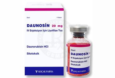 DAUNOSIN 20 MG I.V. ENJEKSIYON ICIN лиофилизированный порошок ( 1 флакон)
