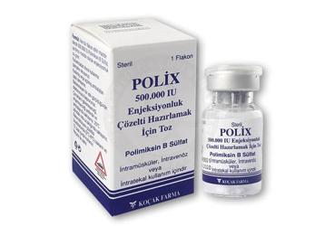 POLIX 500.000 IU раствор для инъекций HAZIRLAMAK ICIN порошок ICEREN 1 флакон