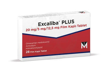 EXCALIBA Plus 20 MG/ 5 MG/ 12,5 MG таблетки покрытые оболочкой (28 таблетки)