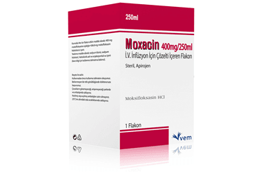 MOXACIN 400 MG/250 ML IV INF. ICIN COZELTI ICEREN 1 флакон