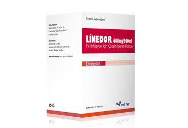 LINEDOR 600 MG/300 ML I.V. INFUZYON ICIN COZELTI ICEREN флакон