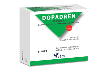 DOPADREN 200 MG/5 ML внутривенная инфузия ICIN KONSANTRE COZELTI ICEREN 5 ампулы