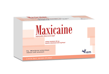 MAXICAINE (80 MG/2ML+ 0,01 MG/2ML) раствор для инъекций ICEREN ампулы