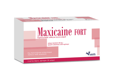 MAXICAINE Forte(80 MG/2ML+ 0,02 MG/2ML) раствор для инъекций ICEREN ампулы