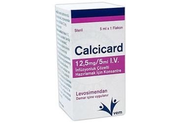 CALCICARD 12,5 MG/5 ML LV. раствор для инфузий HAZIRLAMAK ICIN KONSANTRE