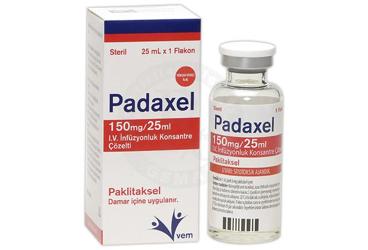 PADAXEL 150 MG/25 ML I.V. INFUZYONLUK KONSANTRE COZELTI (1 флакон)