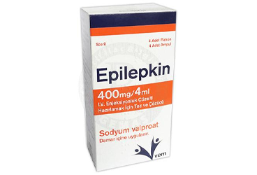 EPILEPKIN 400 MG/4 ML I.V. раствор для инъекций HAZIRLAMAK ICIN порошок VE COZUCU (4 флакон+4 COZUCU ампулы)