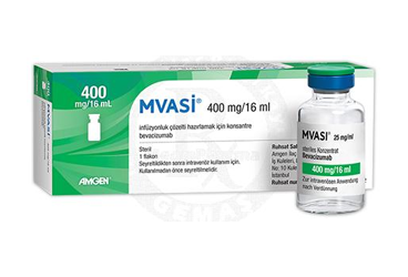 MVASI 400 MG/16 ML раствор для инфузий HAZIRLAMAK ICIN KONSANTRE (1флакон)