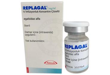 REPLAGAL 1 MG/ML внутривенная инфузияLUK KONSANTRE COZELTI, 1 ADET